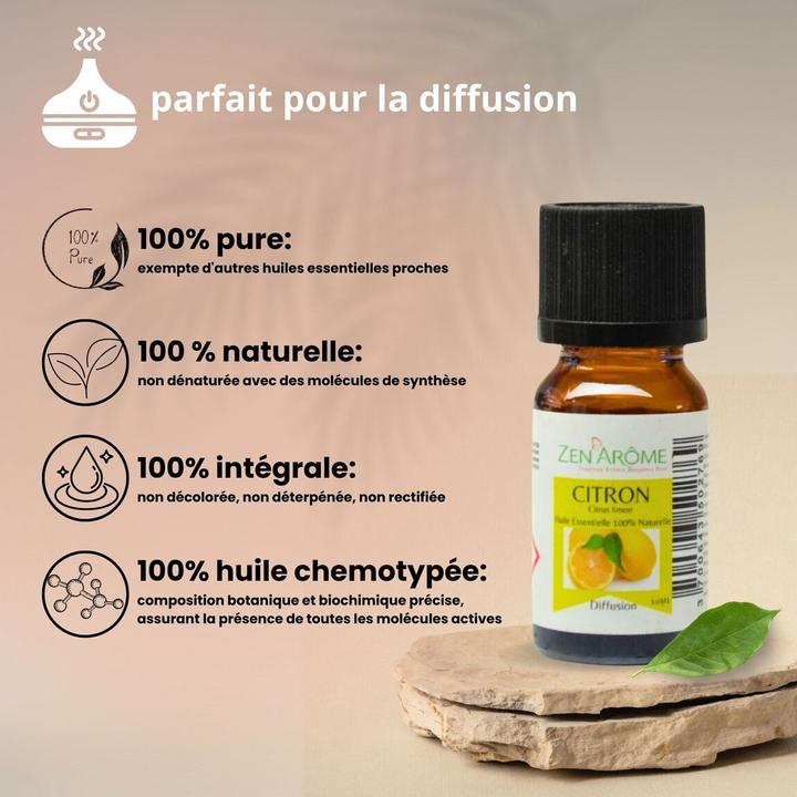 Image du produit Zen Arôme Parfum d'intérieur Huile essentielle Citron Huile aromatique No.51