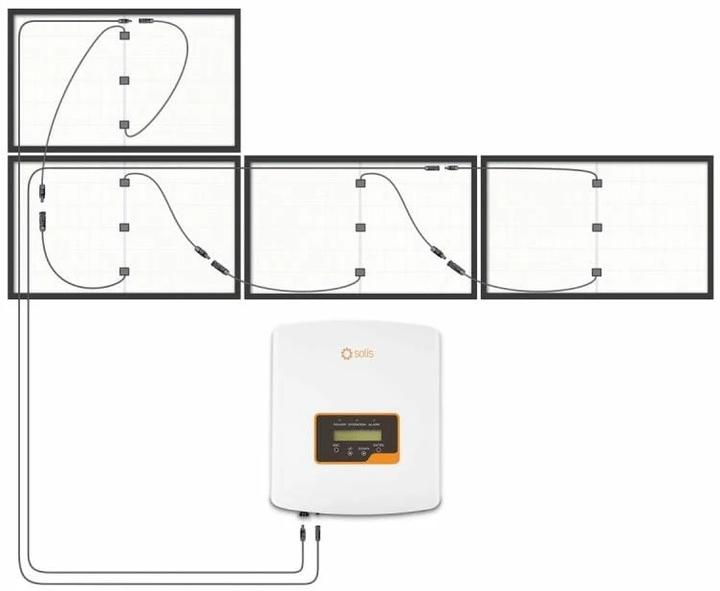 Produktbild Solar-Pac Solaranlage 1500 Flachdach Solis, 1.500 kWh/a (1500 W)
