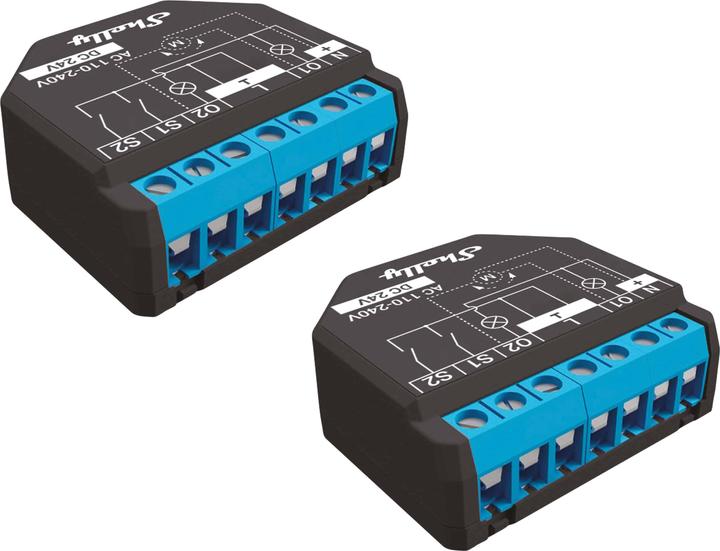 Produktbild Shelly WLAN-Schaltaktor Plus 2PM, 2x 10 A, Bluetooth, 2 Stück (Schaltaktor)