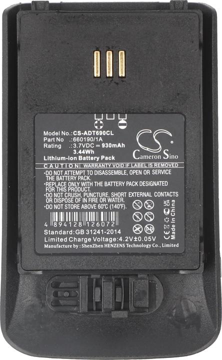 Immagine prodotto XCell Batteria di ricambio per DeTeWe Aastra DT690, DT692 3,7 Volt 930mAh, 72,9x43,8x9mm
