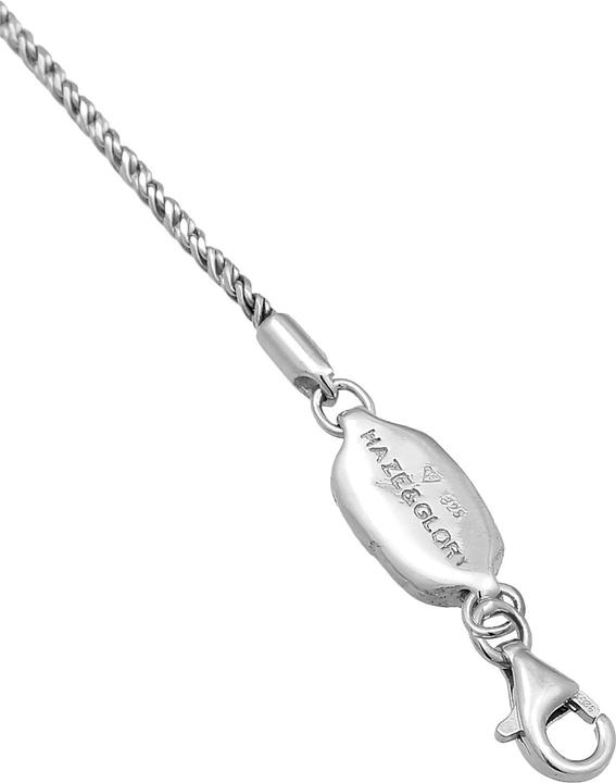 Immagine prodotto Haze & Glory Armband Herren Kordelkette - Paradise 925 Silber oxidiert (23 cm, Argento 925)
