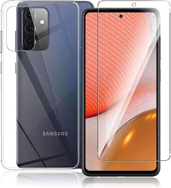 Produktbild MU Classic AH Softcase Hülle inkl. Schutzglas (Samsung Galaxy A72 5G, Samsung Galaxy A72)