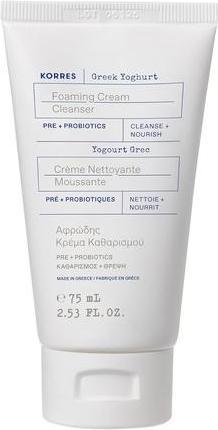 Korres Greek Yoghurt Foaming Cream Cleanser 75ml (Foam, 75 ml)