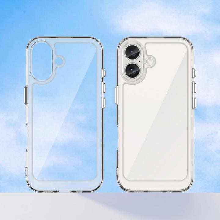 Immagine prodotto Hurtel Custodia Outer Space con cornice in gel per iPhone 16 - trasparente (Apple iPhone 16)