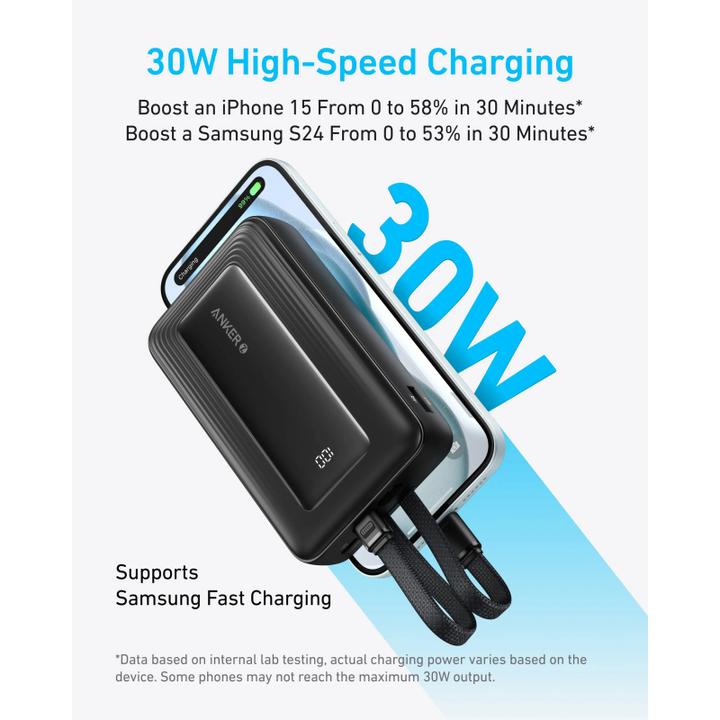 Image du produit Anker PowerCore, 20000mAh, 30W, QC + PD, noir A1681G11 (20000 mAh, 30 W)