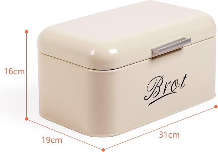 Immagine prodotto Theo&Cleo Grosser Brotkasten mit Deckel im Retro Design