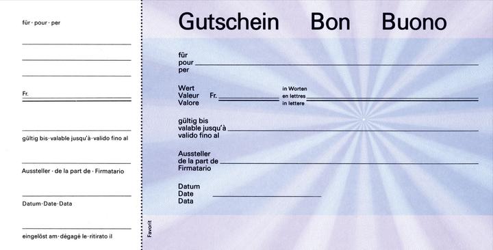 Produktbild Favorit Geschenk-Gutscheine (25 x)