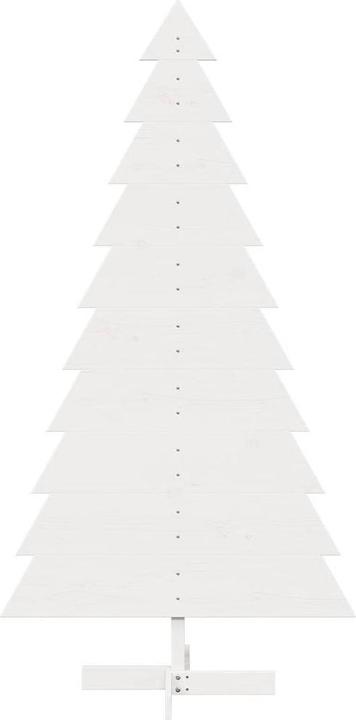 Actual product image VidaXL Christmas tree wood Christmas tree decoration wooden tree white 180cm solid pine wood (180 cm)