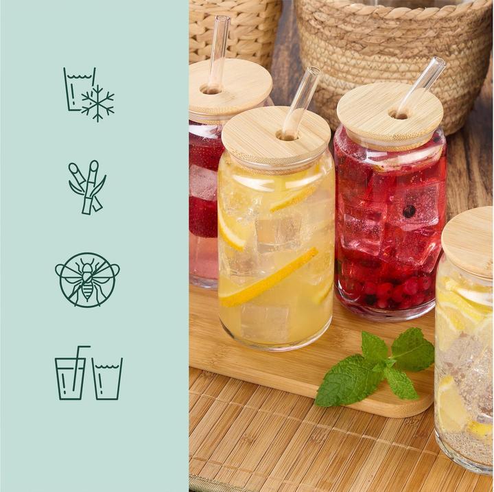 Image du produit Relaxdays 4x Trinkgläser (0.45 l, 4 x)