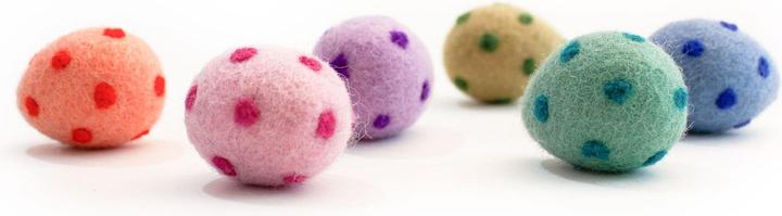 Actual product image LucyBalu RAINBOW EGGS Katzenbälle (Catmint toy)