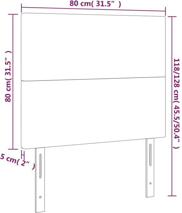 Actual product image VidaXL Conni (80 x 5 x 128 cm)