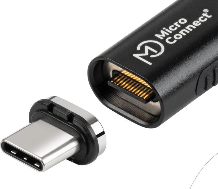 Actual product image MicroConnect Premium USB4 magnetic plug (USB 4.0)