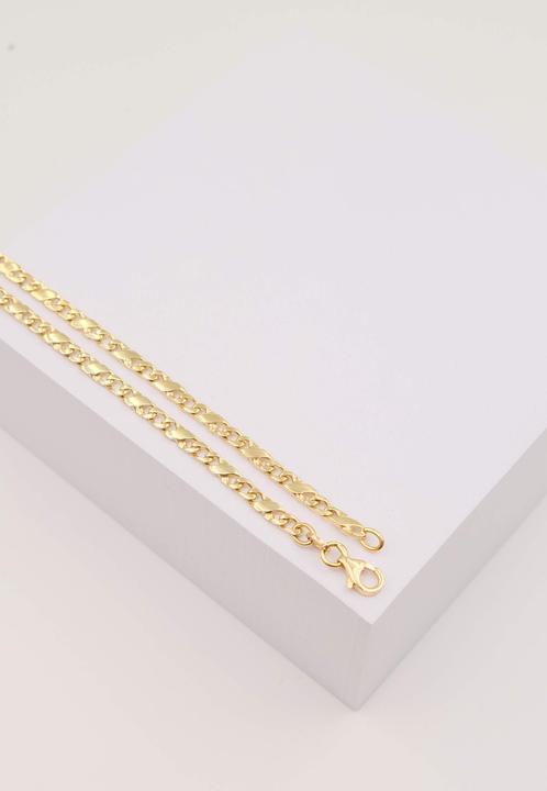 Image du produit Muau Carrera (Or jaune, Or blanc, or rose ou tout simplement en argent ici. Les colliers peuvent être portés en combinaison avec des boucles d'oreilles élégantes ou des bracelets comme des vénitiens ou des ancres., 50 cm)