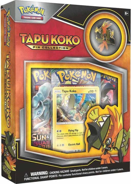 Actual product image Pokémon Pokemon- Kapu-Riki: Pin Collection Box (English, Box Set & Collection)