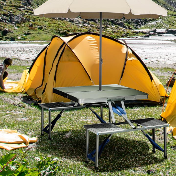 Actual product image Outsunny Folding table with 4 seater