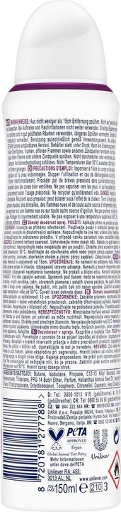 Immagine prodotto Dove Deodorante Aerosol 0% Fiori di Ciliegio 150 ml (Getto vaporizzato, 150 ml)