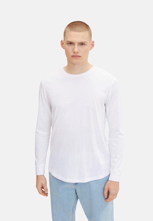 Produktbild Tom Tailor Longsleeve Unifarbenes Langarmshirt mit Rundhalsausschnitt (XXL)