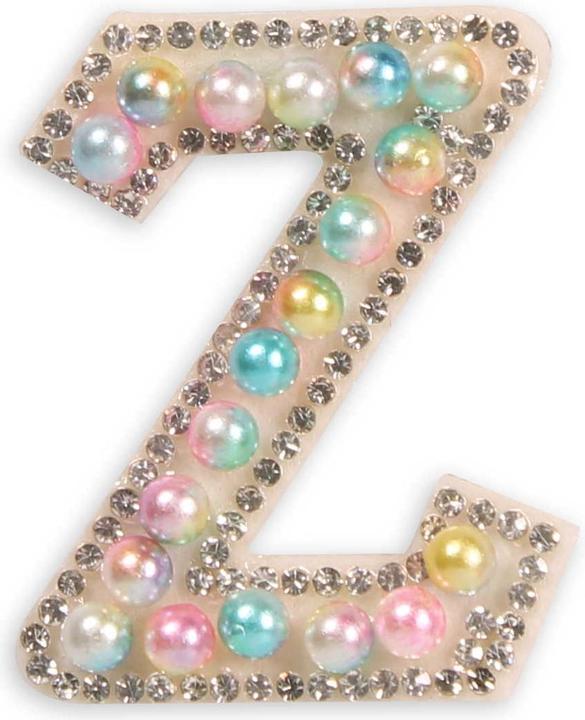 Produktbild PhoneLook Sticker Aufkleber für Handy/Tablet/Computer 3D Pearls Multifarben Buchstabe Z