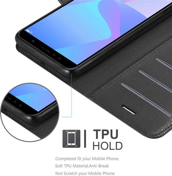Actual product image Cadorabo Book with stand function cover (Huawei Y6 Prime (2018))