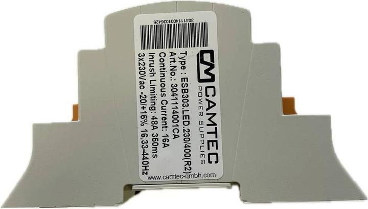 Actual product image Camtec Inrush current limiter