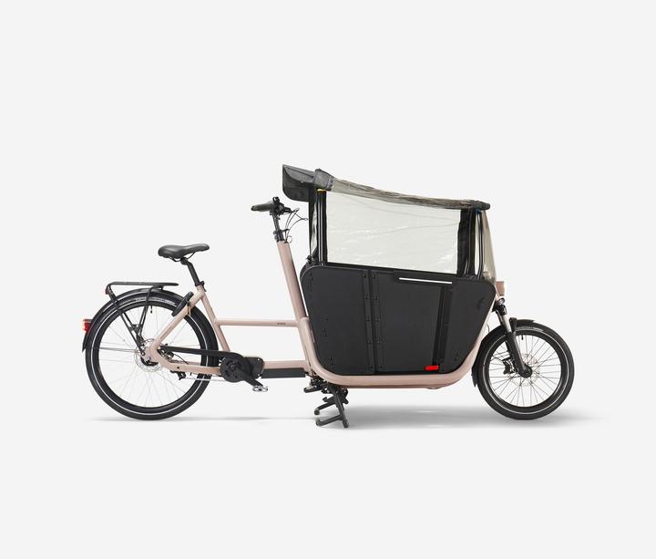 Btwin E-Lastenfahrrad Long John F900E Family taupe