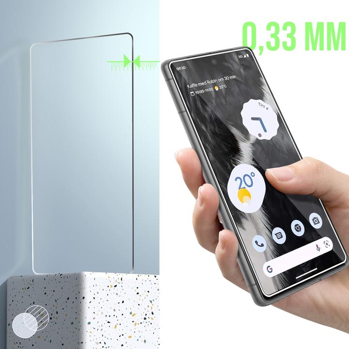 Actual product image Avizar 9H hardness glass display protection film (1 Piece, Google Pixel 7)