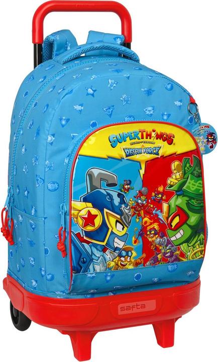 Image du produit Superthings Sac à dos scolaire à roulettes Rescue force 33 x 45 x 22 cm Bleu