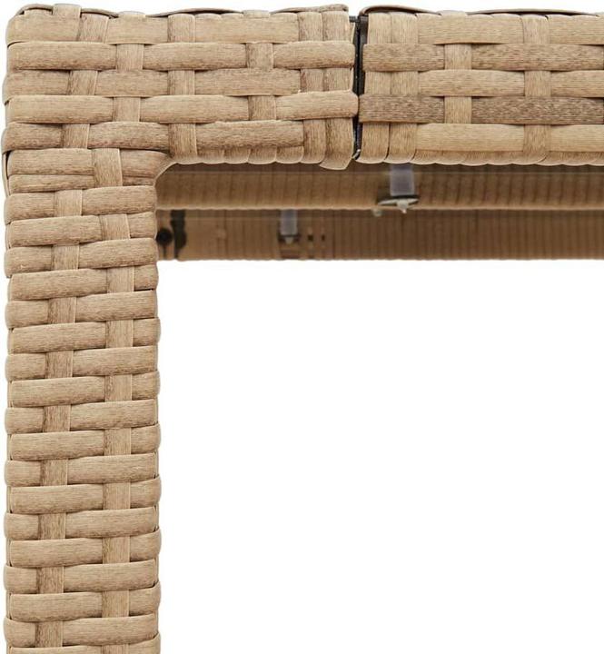 Produktbild VidaXL Gartentisch mit Glasplatte (90 cm)