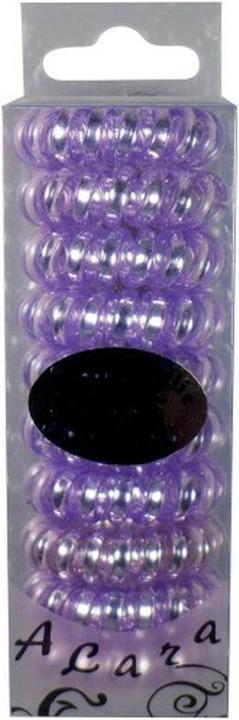 Actual product image A&A hair tie purple, pastel metallic, 10pcs phone cord (Hair tie)