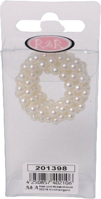 Produktbild A&A Perlen Zopfring 4cm creme 2,5cm hoch