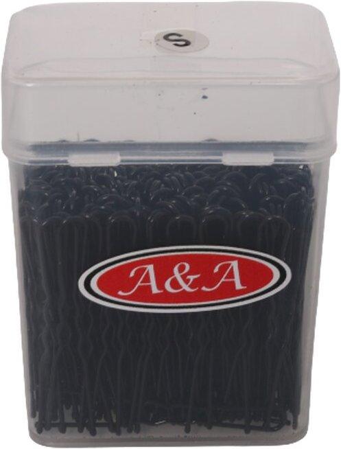 Image du produit A&A Épingle à cheveux boîte de 240 Gr. S 5 cm noir ondulé (240 pcs)