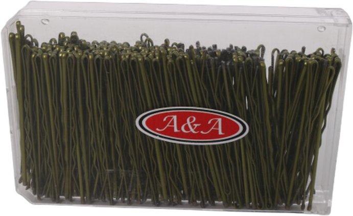 A&A Haarklemmen Box 240er ca. 6 cm gold gewellt (240 Stk.)