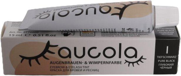 Aucola Augenbrauen- & Wimpernfarbe 1 tiefschwarz 15ml