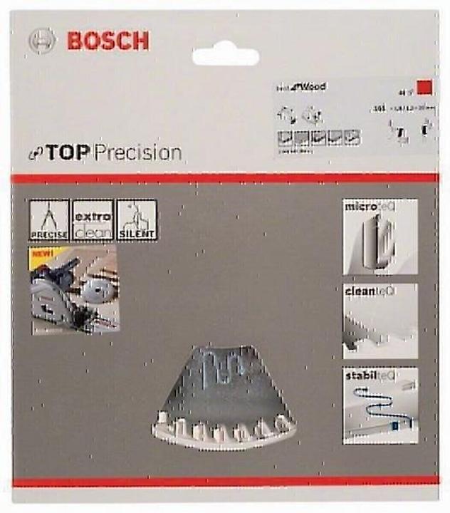Produktbild Bosch Professional Zubehör Kreissägeblatt Top Precision Best for Wood, 165 x 20 x 1,8 mm, 48