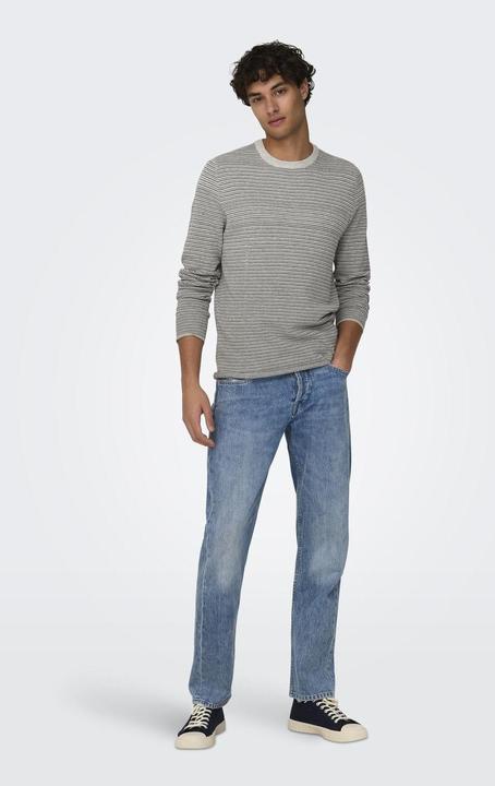 Produktbild Only & Sons Onsniguel Reg 12 Stripe Crew Knit (XXL)