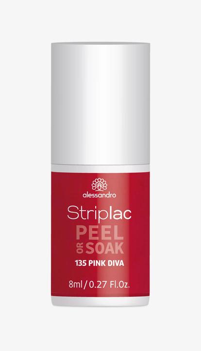 Immagine prodotto Alessandro Striplac Peel o Soak Pink Diva 8 ml (N. 908 - Rosa Diva, Smalto pelabile)