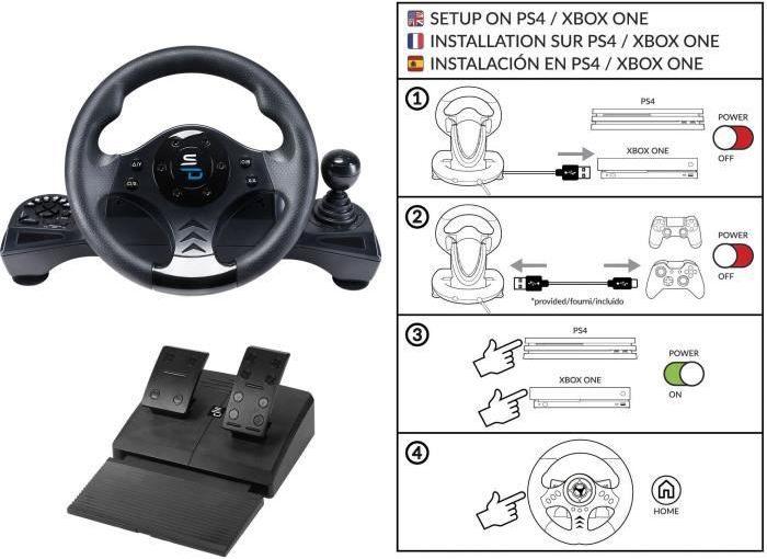 Immagine prodotto Subsonic Superdrive GS750 Drive pro (PS4, Xbox Series X, Xbox Serie S, Xbox One X, Xbox One S)