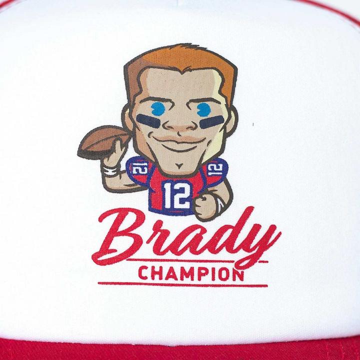 Produktbild Tokyo Time Erwachsene Tom Brady NFLPA Mesh Back Baseball Cap (One Size)