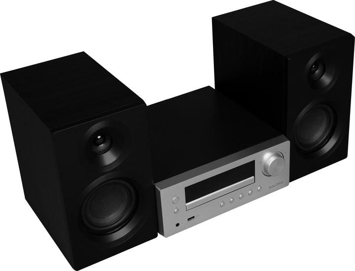 Produktbild Micro set met 2x25 watt vermogen, DAB+, Bluetooth en USB. (Bluetooth, WLAN, 1x 50 W)