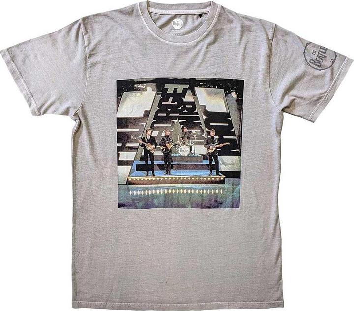 Actual product image The Beatles Unisex Adult On Stage Sleeve Print T-Shirt (L)