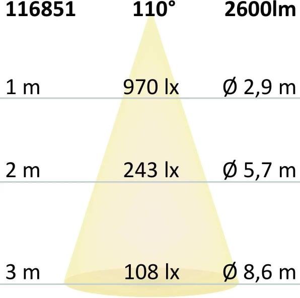 Nährwerte und Zutaten Isoled LED Stehleuchte PFETTE Eiche Schwarz (2600 lm)