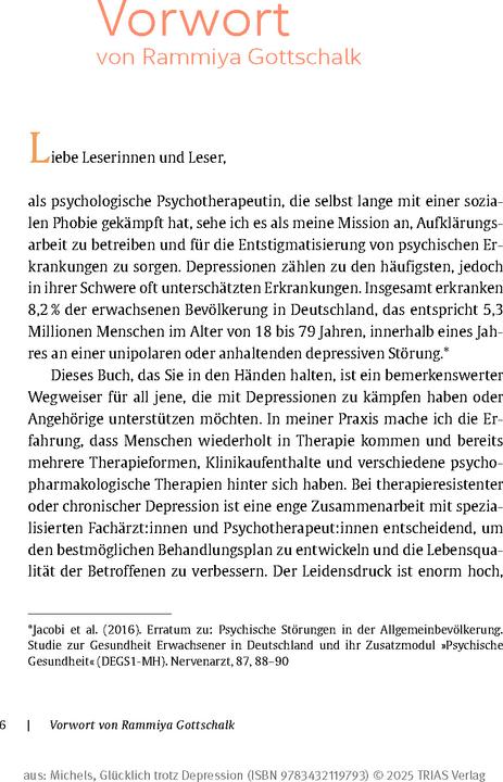 Produktbild Michels:Glücklich trotz Depression (Deutsch, Ulrike Michels, 2025)