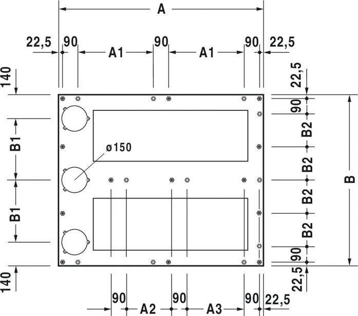 Produktbild Duravit Fussgestell für Duschwanne 1200x1000mm