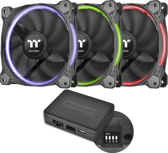 Image du produit Thermaltake Ventilateur Riing 14 RGB LED TT Premium Edition - Set de 3 pièces (140 mm, 3 x)