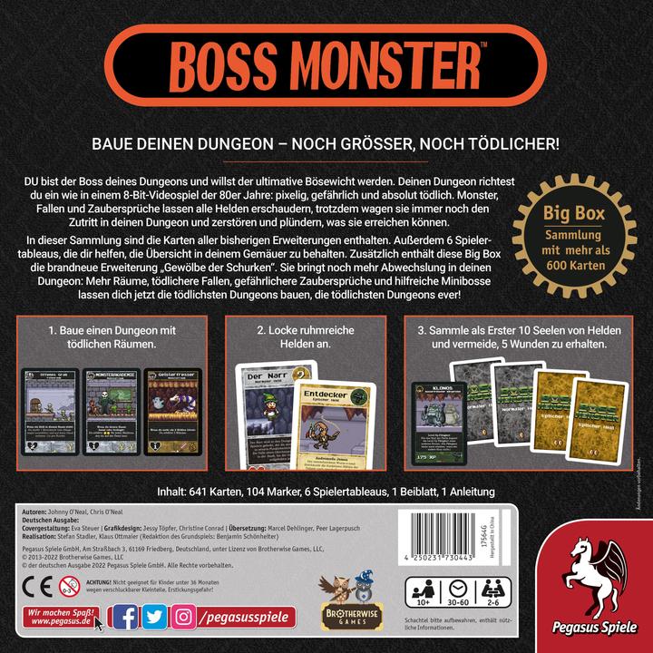 Produktbild Pegasus Boss Monster Big Box, Kartenspiel, für 2-6 Spieler, ab 10 Jahren (DE-Ausgabe) (Deutsch)