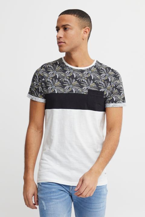 Immagine prodotto Solid Florian T-Shirt Con Disegno Maglietta A Manica Corta Da Uomo Con Girocollo In Cotone 100% (L)