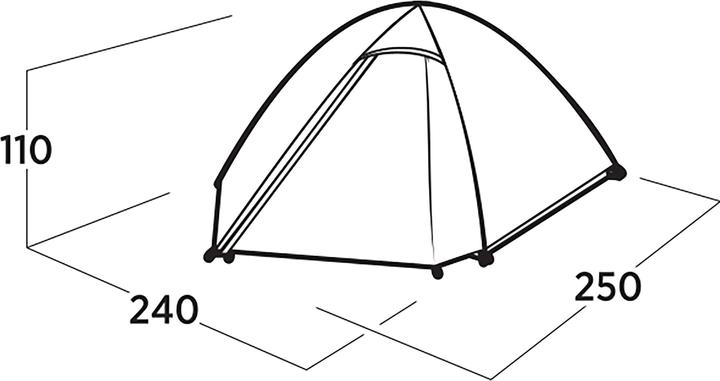 Produktbild Easy Camp Kuppelzelt Rondane 2 (dunkelgr?n, Modell 2025) (Kuppelzelt, 2.60 kg, 2 Personen)