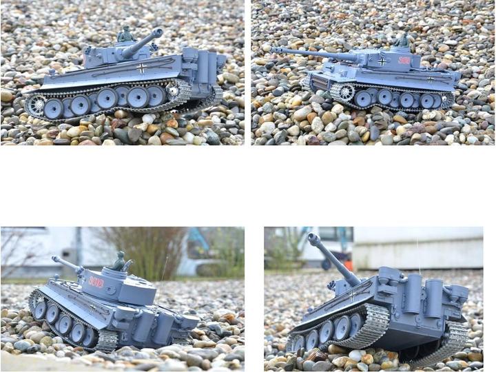 Produktbild Heng Long RC Panzer "German Tiger I"1:16 Mit Stahlgetriebe Und Metallketten -2,4Ghz Fernsteuerung- (RTR Ready-to-Run)