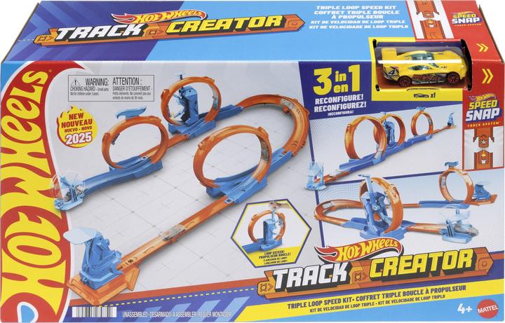 Actual product image Hot Wheels Track Creator Triple Loop Kit