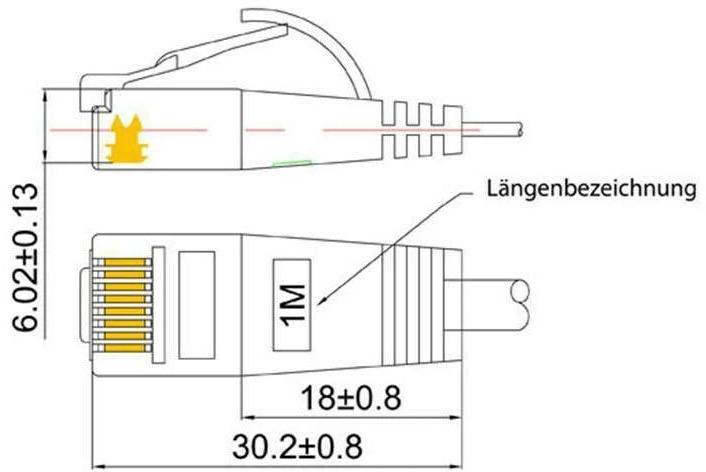 Productafbeelding Wirewin Netwerkkabel (UTP, CAT6, 0.25 m)